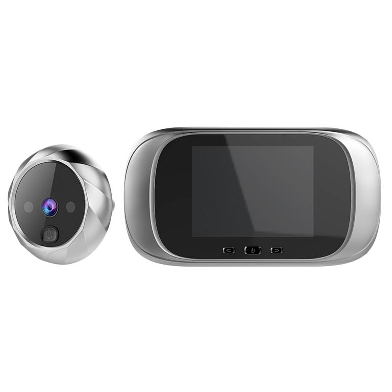 

2.8 Inch Lcd Color Sn Digital Doorbell Electronic Peephole Night-Vision Motion Sensor Door Camera Viewer Silver