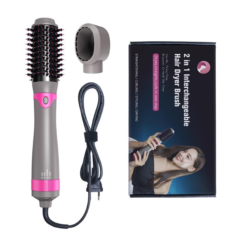 

1000W220V Hair Dryer Hot Air Brush Styler and Volumizer Hair Straightener Curler Comb One Step Electric Ion Blow Dryer Brush