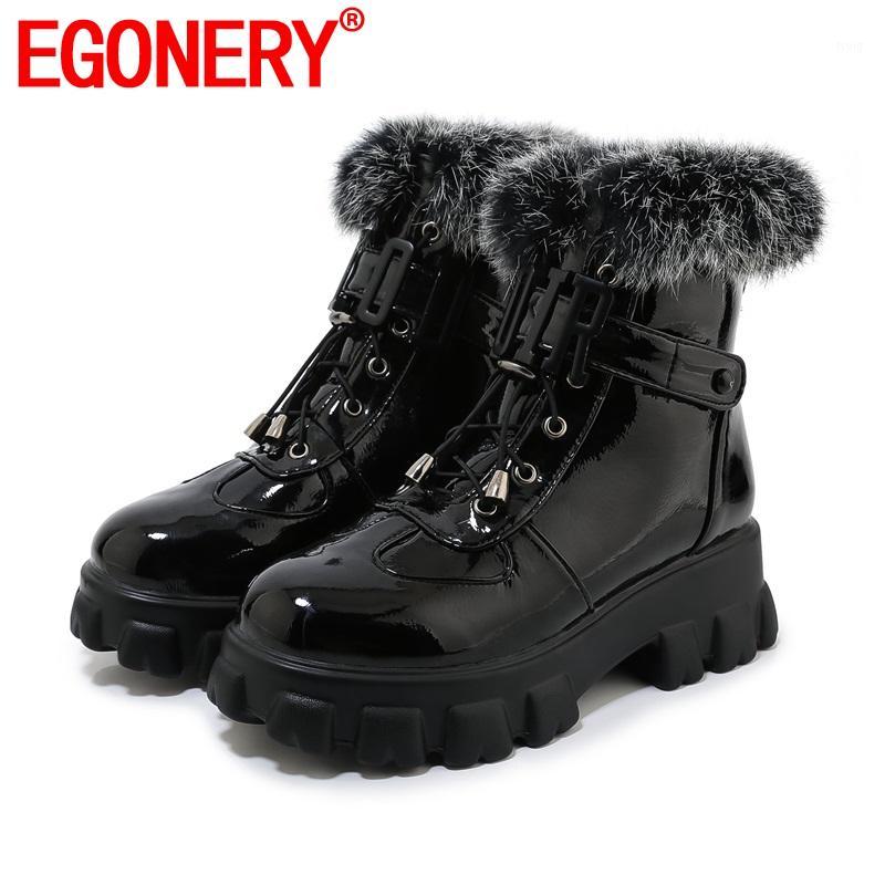 

EGONERY cool woman ankle boots winter riding boots white black snow spring autumn high heels women's shoes drop shipping1