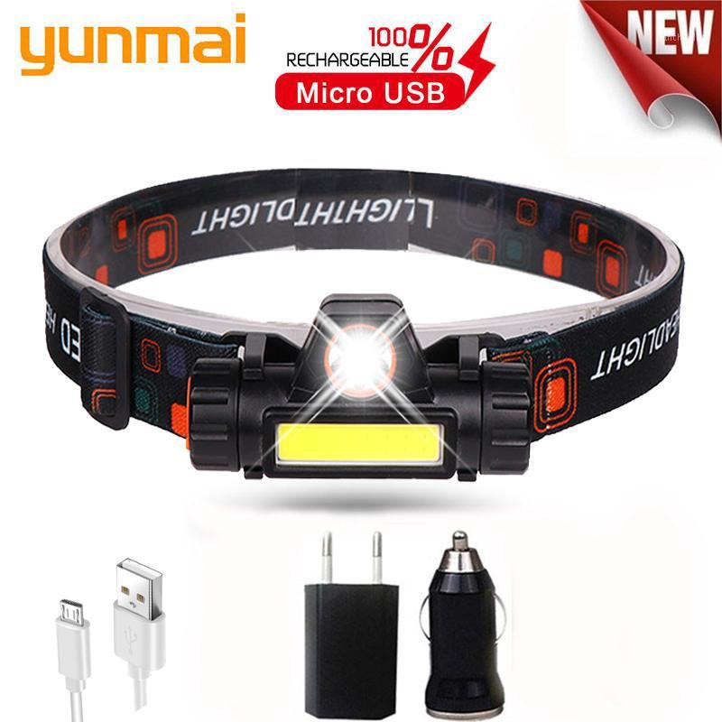 

12000LM Powerful Headlight XPE+COB USB Rechargeable Headlamp Built-in Battery Head Light Waterproof Head Torch Camping Lamp1