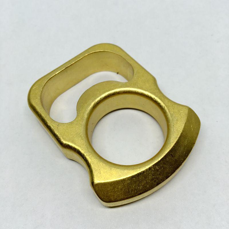 

12mm thick brass key chain pure copper bottle opener key quick hanging EDC self-defense ring brass finger tiger3737