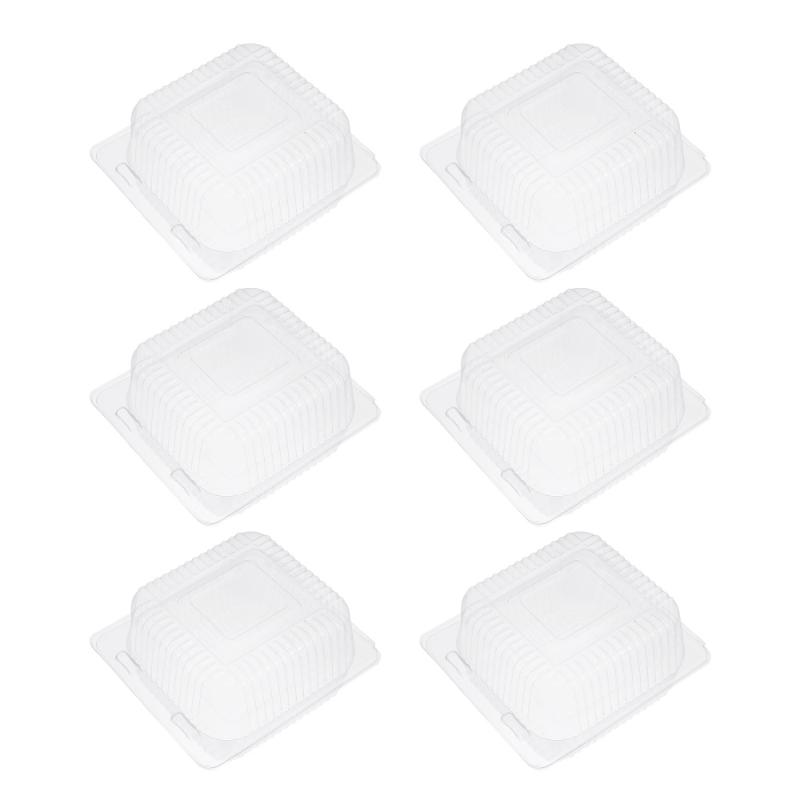 

100Pcs Hamburg Package Boxes Cake Pastry Boxes Transparent Bread