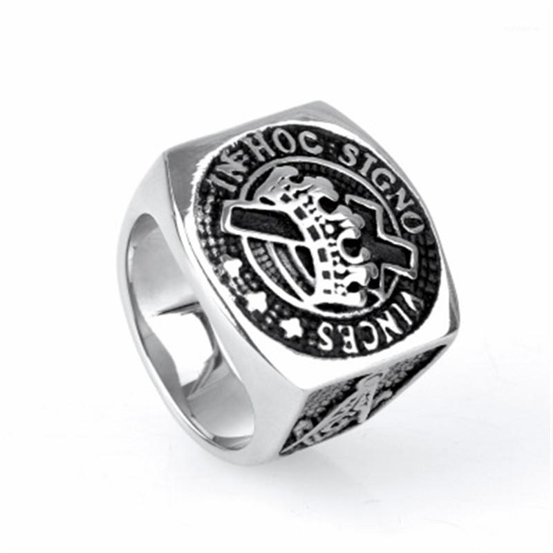 

Tide restoring ancient ways of titanium steel ring personality titanium steel masonic rings1