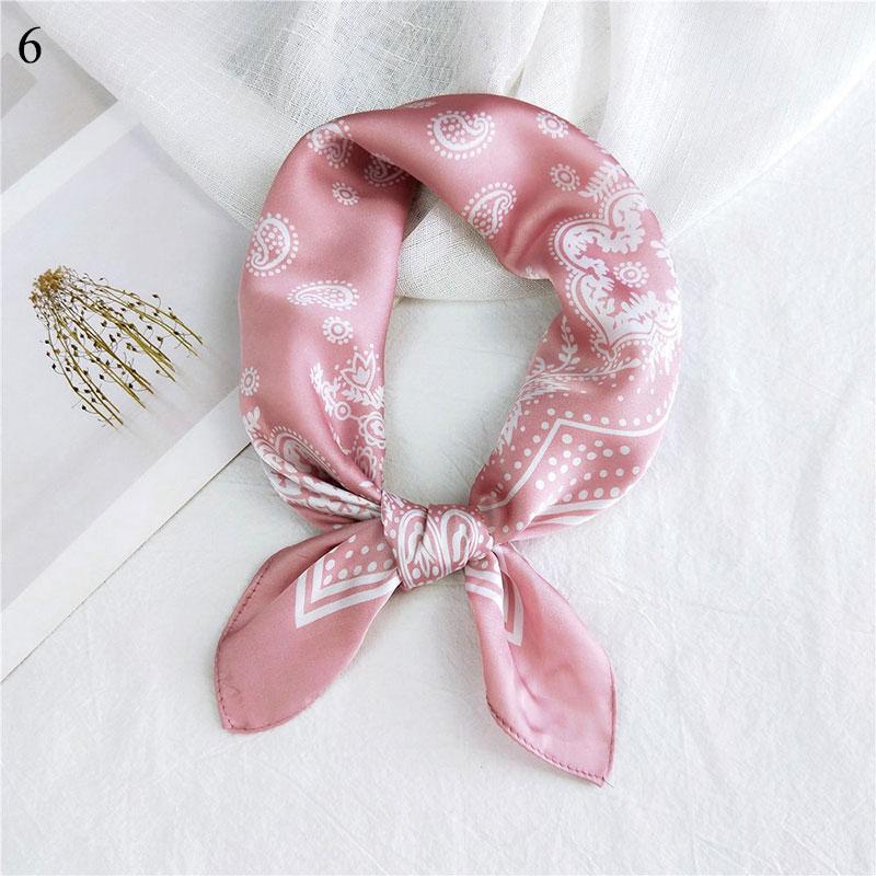 

Scarves Cashew Print Square Silk Scarf Women Fashion Small Neck Scarfs Office Lady Hair Band Foulard Hand Kerchief Female Bandana Shawl