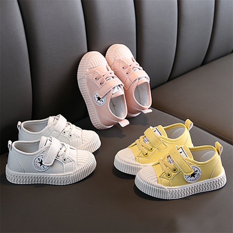 

COMFY KIDS New fashion children's boys sports shoes girls shell head shoes, student canvas shoes, casual, running 201113, Beige