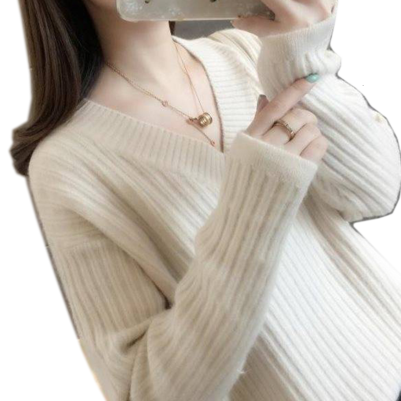 

2021 New Autumn Jerseys Pullovers Cashmere Hot Women' Sweaters Sweater K304, Beige