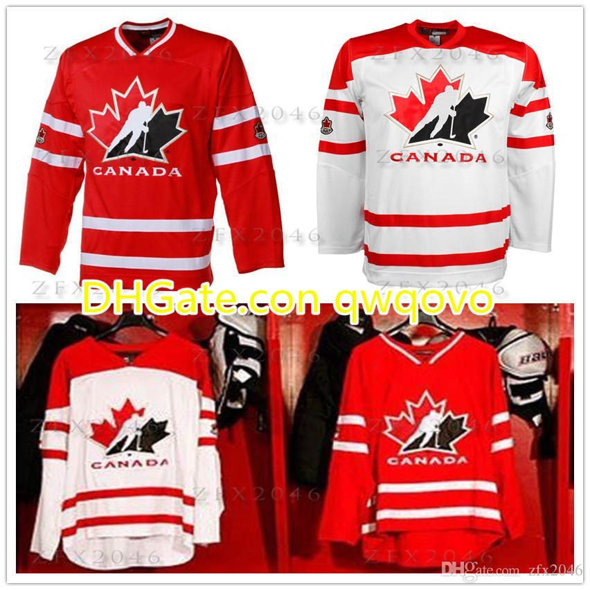 

Custom 2008 World Championship Jersey National Team Canada IIHF White Hockey Jersey 91 John Tavares Stitched Any Name Your Number Customized, Black;red