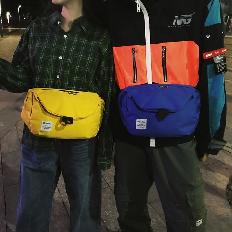 

Women Waist bag Fashion Hip hop Fanny pack High capacity Waterproof Waist Purse Street Unisex Chest Bags Cross Body Bag Purse, Sky blue