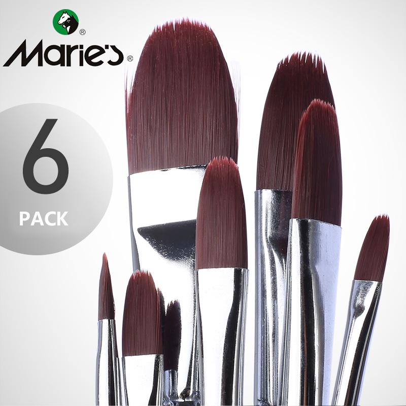 

Oil Gouache Acrylic Round Head Paintbrush Set Nylon Watercolor Pens Professional Painting Tools for Beginners Students Children