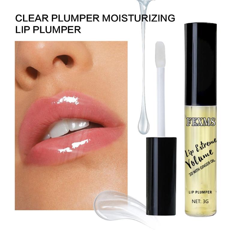 

Instant Volumising Lips Plumper Repairing Reduce Lip Fine Lines Mask Long Lasting Moisturizer Care Lip Oil Sexy Plump Serum, 1pc