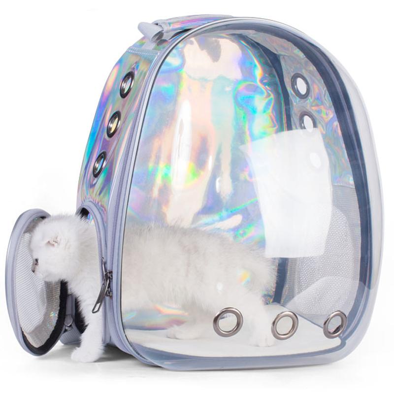 

Astronaut Outdoor Portable Carrying Transparent Pet travel Bag Breathable Space Carrier Cat backpack For Small Cat Dog