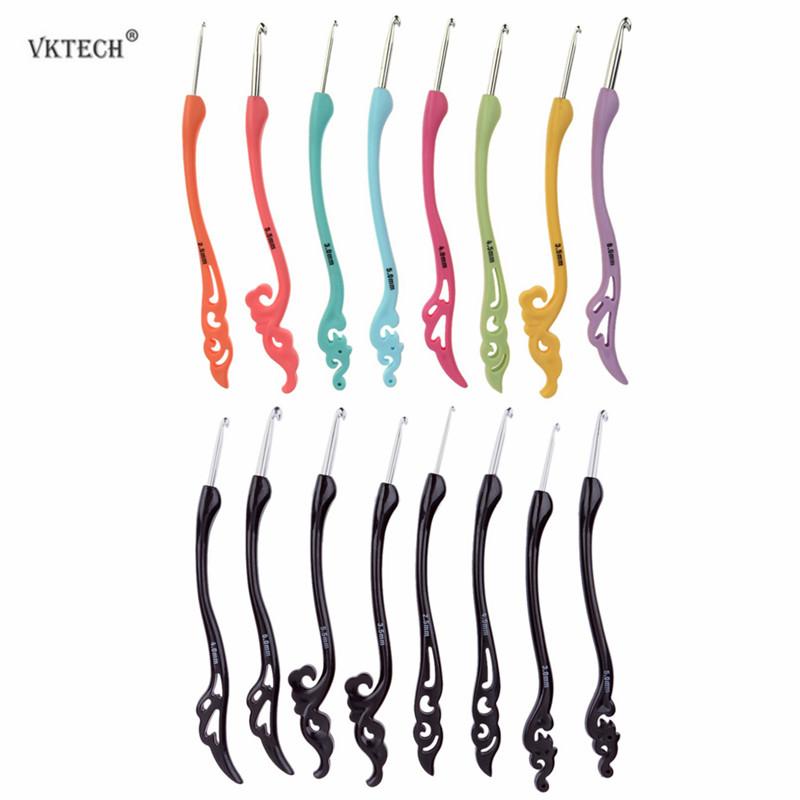 

8pcs/pack DIY Multicolour Crochet Hook Set Crafts Knitting Needles Weave Craft Yarn Aluminum Crochet Hooks Knitting Sewing Tools