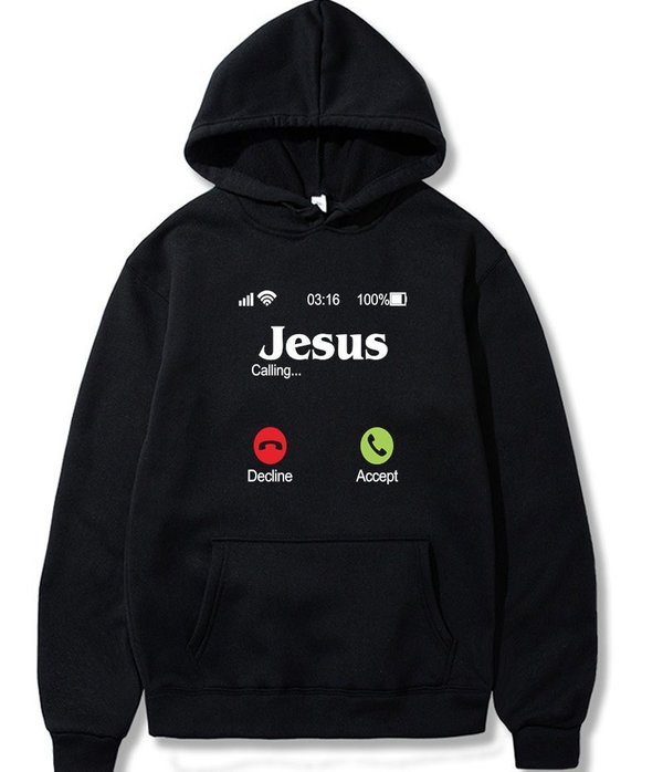 

Jesus Hoodies Funny Calling Accept or Decline That Is Question Design Faith Sweatshirt Cotton Fashionable Pullover Asian Size S-4XL, Lavender