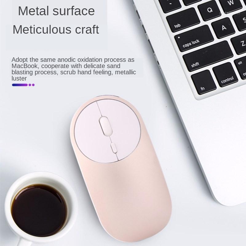 

Cute Computer Mouse Wireless Aluminum Alloy/ABS Bluetooth Mouse Dual-mode 2.4G Charging Mute Girly for Laptop Desktop1