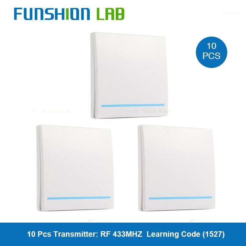 

FUNSHION 10pcs 433MHz Universal Wireless Remote Control 86 Wall Panel RF Transmitter Receiver 1 2 3 Button For Home Light Switch1