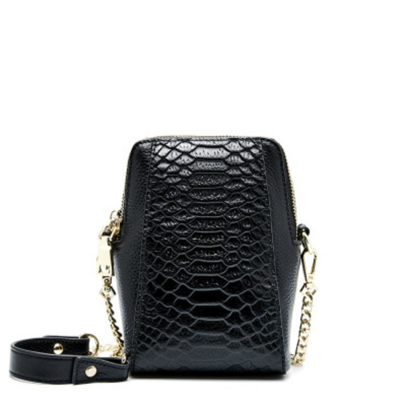 

Women's leather cross-body body mobile phone bag for ladies purse, Brown.