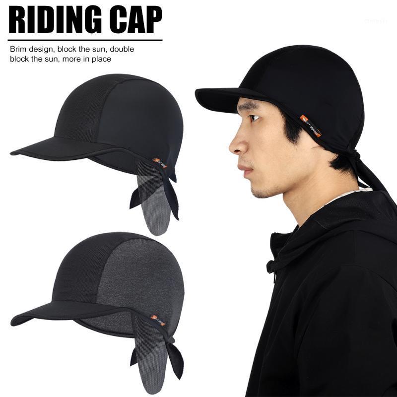 

Ice Silk Outdoor Bike Hat Breathable Anti-UV Sun Pirate Hat Biking Portable Dustproof Cycling Parts for WEST BIKING1, Black grey