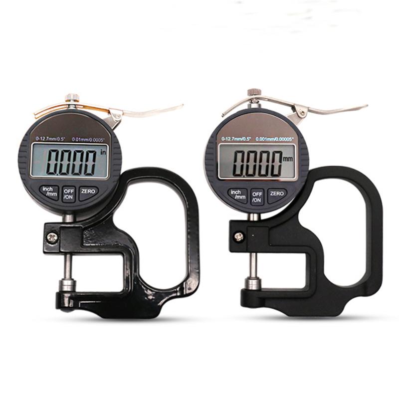 

Electronic Micrometer Digital Thickness Meter Gauge 0.01mm 0.001mm Depth Tester for Paper Film Leather Thickness Measuring Tool