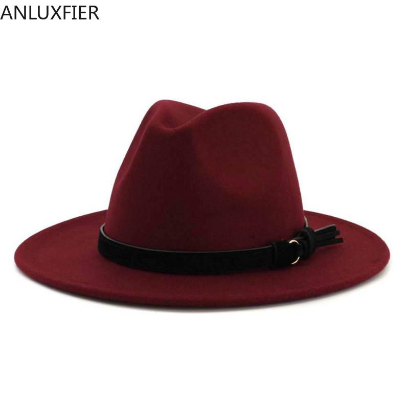 

H7570 Fall Winter Women Fedoras Hat British Classic Flat Eave Jazz Cap Female Fashion All-match Simple Party Shopping Lady Caps, Grey