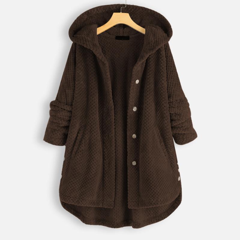 

2020 Original design hot style 2020 new winter hooded double-sided fleece sweater mid-length coat women' clothing1