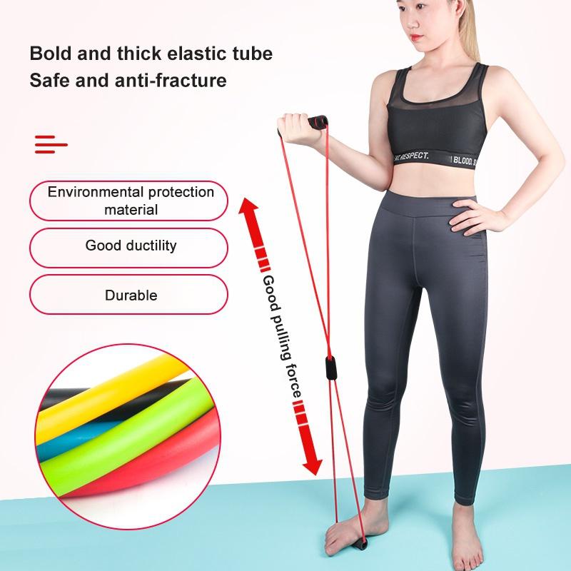 

Yoga Gum Fitness Resistance Belt 8 Word Chest Expander Rope Workout Muscle Fitness Rubber Elastic Bands For Sports Exercise