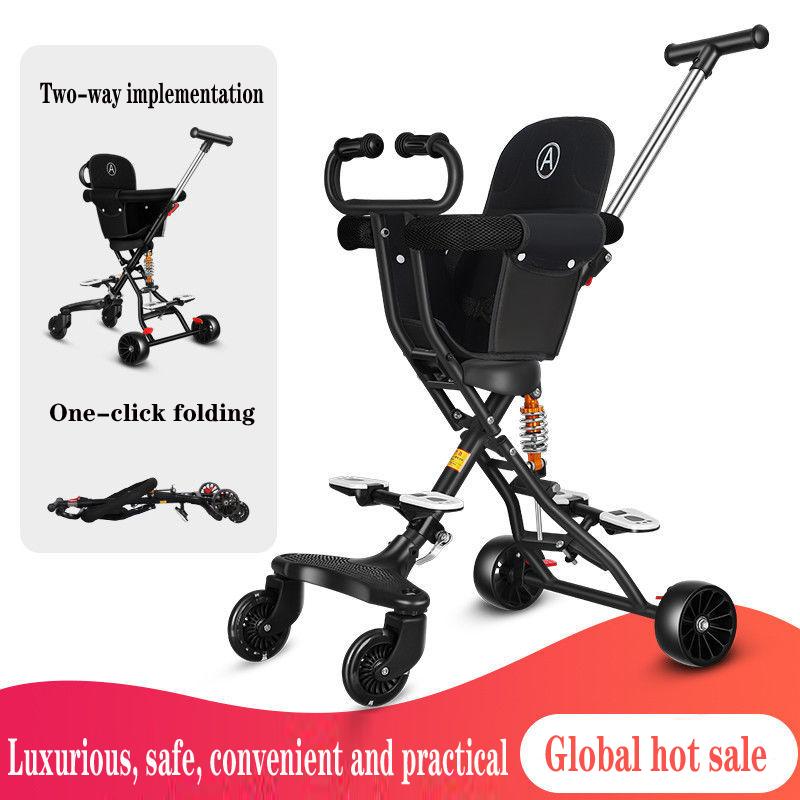 

Portable child stroller Kinderwagen Wozki dzieciece 3 w 1 Foldable Stroller Baby cart Lightweight trolley