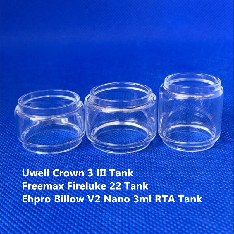 

Bubble Glass Tube For Freemax Fireluke 22 Uwell Crown 3 bag Ehpro Billow V2 Nano RTA Tank Bulb Replacement Fatboy 3ml 5ml