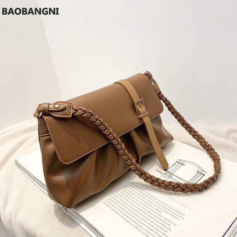 

Fashion Casual Luxury Women's Handbags Shoulder Messenger Bags for Women High Quality Pu Leather Crossbody Bag, Black