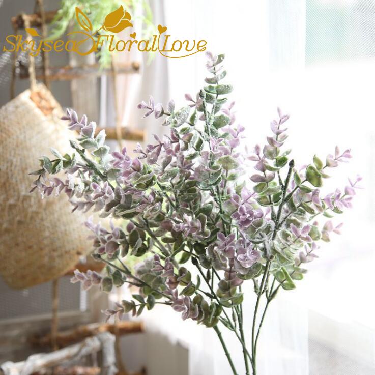 

Fake leaves artificial flower cheap plastic leaves artificial plants flowers decor plantas artificiales, Purple