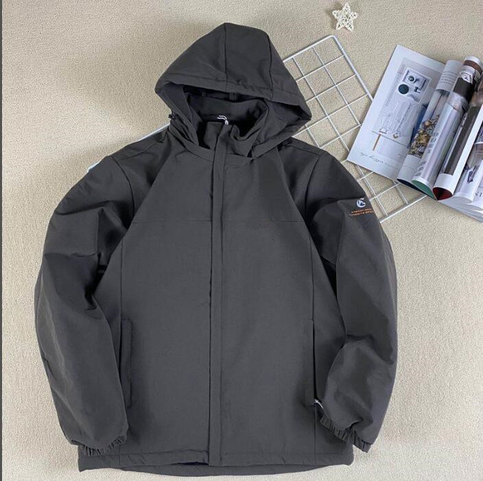 

2021 New Hot Sell Men Male Men's Winter Fleece Cotton Jacket Slim Coat 6FD9, Black