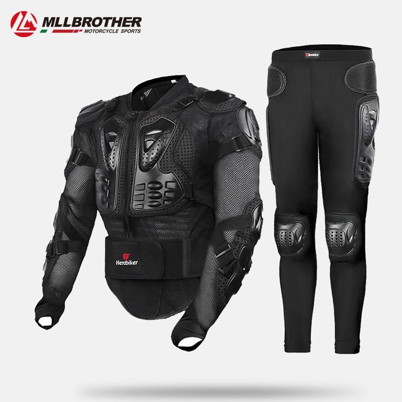 

HEROBIKER Motorcycle Jacket Men Full Body Motorcycle Armor Motocross Racing Moto Jacket Riding Motorbike Protection Size S-5XL #1
