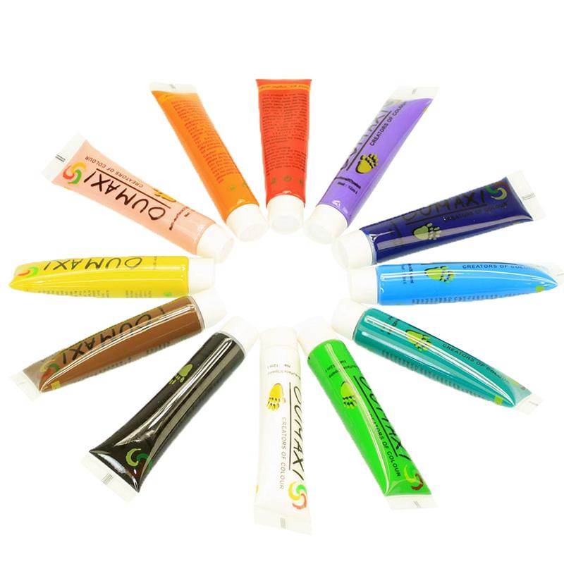

12 x Color Acrylic Paint Nail Art Artificial Nails 12 ml