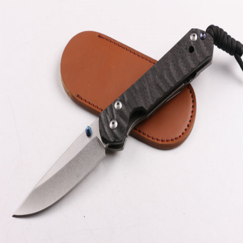 

Newer recommended Christie's carbon fiber version of the big sand knife 60-62HRC Folding Knife camping hunting folding knife 1pcs free