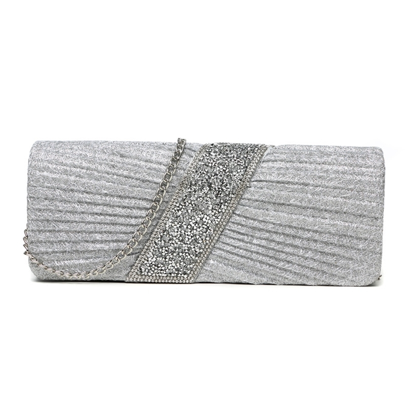 

Clutch Night Elegant Dinner Exquisite Fashion Silver Bags of Women Bag Ladies Strass Femme Sac Ae50eb Ocj2, Black temperament