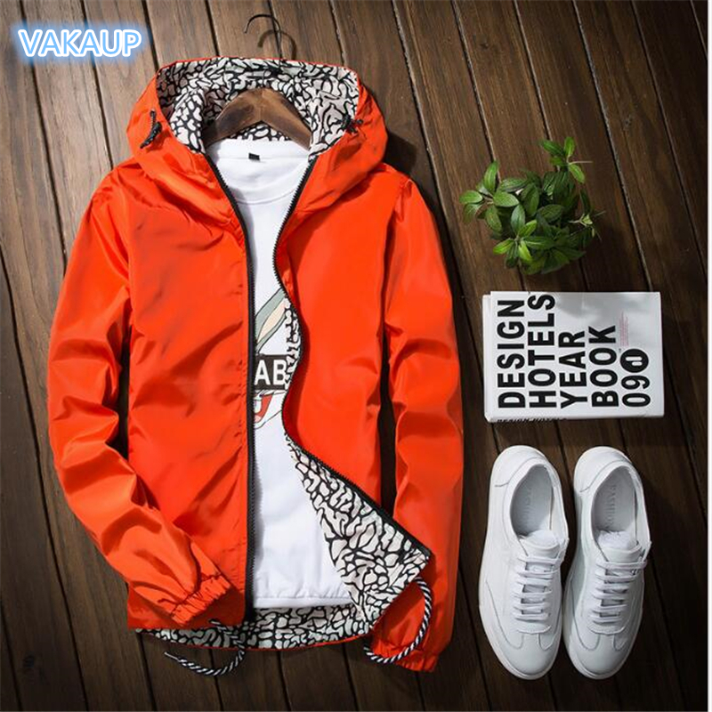 

Hoodies Magros dos homens Two-Sided Desgaste Casacos de Vento Casais Vestir Streetwear Jaqueta Prs E Contras 9Z3O, Pictur color