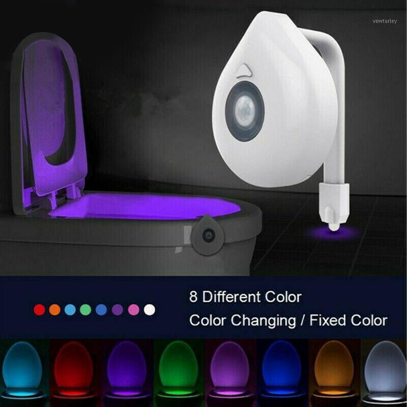 

LED Toilet Light PIR Motion Sensor Night Lamp 8 Colors Backlight WC Toilet Bowl Motion Activated Seat Bathroom Night Light Kids1