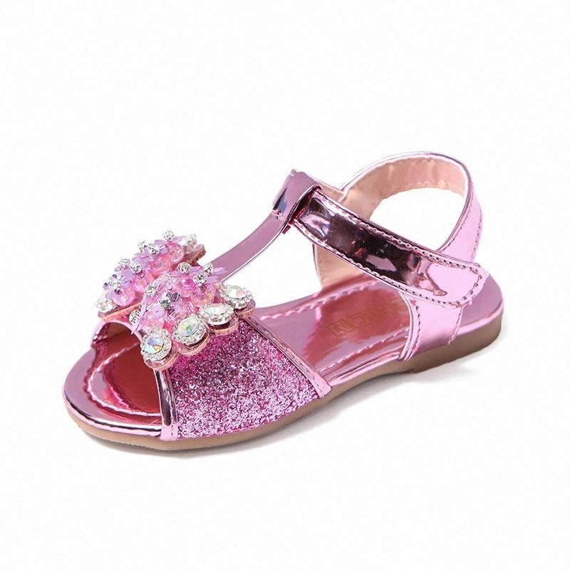 

Children Sandals Summer Girls Shoes Princess Sandals Fashion Soft Bottom Breathable Toddler Shoes Size 21-30 #TK3A