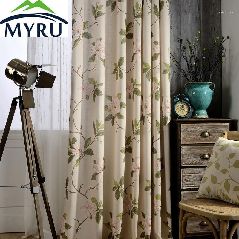 

MYRU Modern Printing Elegant Curtain for Bedroom and Living Room1, Cloth curtain
