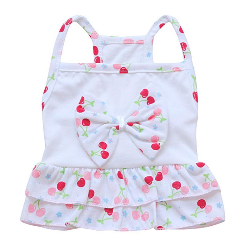 

Summer Bow Dog Clothes for Small Dogs Pet Clothing Puppy Skirts Tulle Cat Dresses Yorkies Chihuahua Clothes, Pink