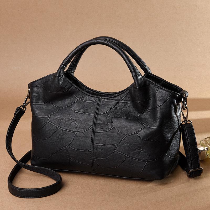 

Women's Bag 2021 New Fashion Retro Middle Age Women's Bag Mother's Large Capacity Single Shoulder Messenger Handbag, Purple