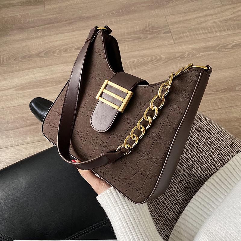 

2021 Scrub PU Leather Hand Bags 2021 Designer Vintage Shoulder Bag with Ribbon Trending Stone Pattern Tote Handbags, Black