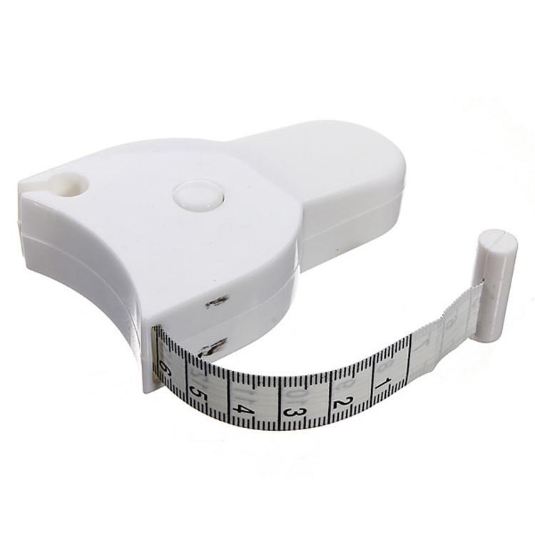 

Fitness Accurate Body Fat Caliper Measuring Body Tape Ruler Measure Mini Cute Tape Measure White Drop Shipping
