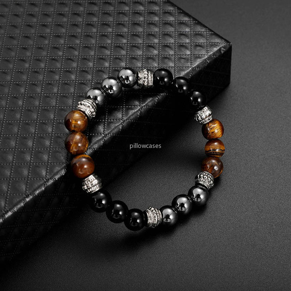 

Fashion bracelets Tiger Eye Natural stone bracelet for women mens fashion jewelry will and sandy drop ship