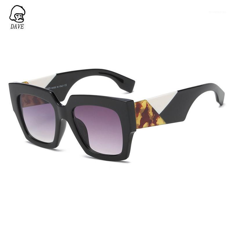 

DAVE Retro Square Sunglasses Women Brand Design Vintage Oversized Square Sun Glasses Christmas Gift Travelling Glasses UV4001