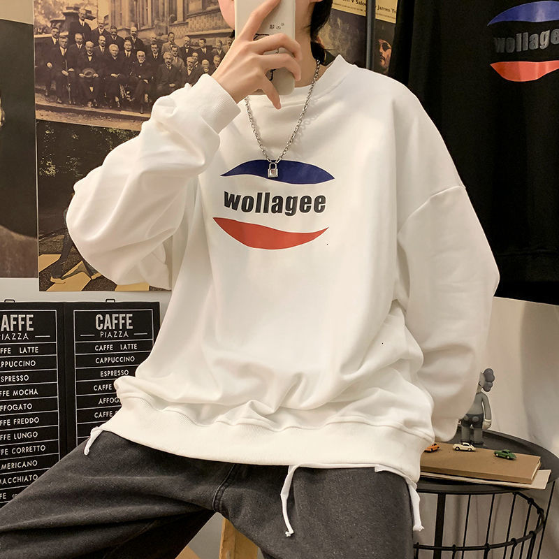 

2021 New Funny Printed Men Hoodies Autumn Newwoman Black White Fashion Sweatshirts Man Streetwear Casual Couple Pullovers Ypla