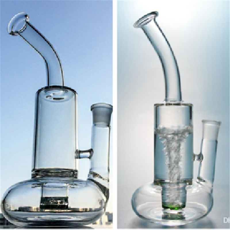 

Hot Sale Tornado Cyclone Glass Bongs Buoy Base Bong Vapor with Bowl Recycler Dab Rig Smoking Hookah