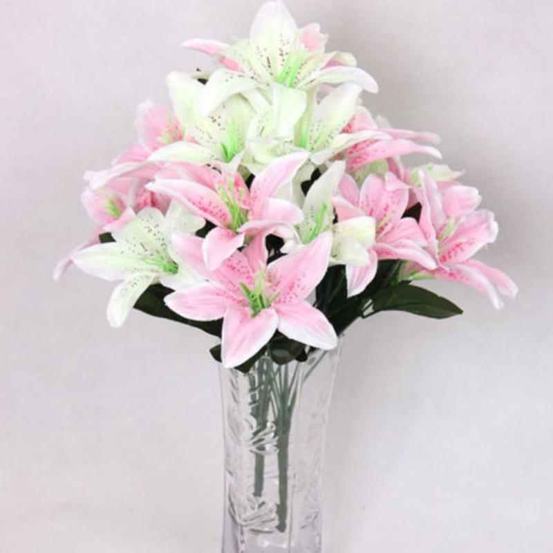 

Artificial Flowers Bridal Wedding Decoration Bouquet 10 Heads Latex Real Touch Artificial Flower Wedding Bouque 6 Colors, Purple