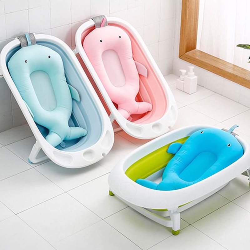 

Bathing Tubs & Seats Born Whale Shape Seat Support Baby Shower Portable Air Cushion Bed Infant Bath Pad Non-Slip Bathtub Mat
