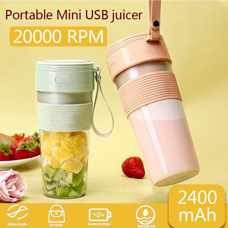 

Mini Blender 300ML Portable Juicer Cup USB Rechangeable Blender Mixer Personal Juice Cup Fruit Lemon Vegetable Maker