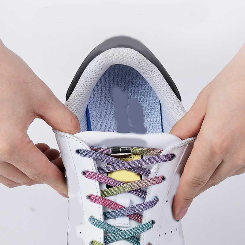 

Shoelaces Elastic No Tie Shoe laces Flat Locking Shoelace Kids Adult Sneakers Lazy Laces  Fits All Shoes 22 Color1